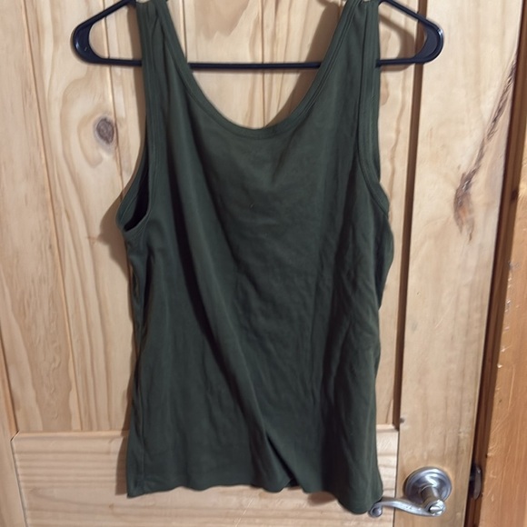 a. new day Olive Green Sleeveless Top - Picture 3 of 4